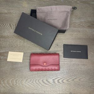 Bottega Veneta Intrecciato Key Holder With Box And Dust Bag